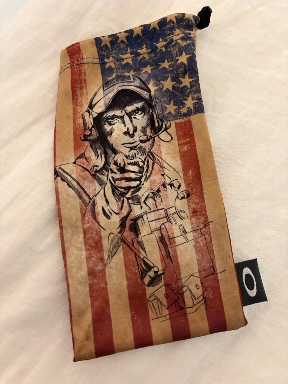 Oakley Uncle Sam American Heritage Microbag Sunglasses Storage Cloth (Authentic